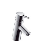 Hansgrohe Talis S single lever washbasin mixer, without pop-up waste, projection 100mm