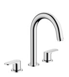 hansgrohe Vernis Blend 3-hole basin mixer with pop-up waste, 71553