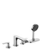 Hansgrohe Vivenis, 4-hole bath rim mixer with hose box (sBox), 75444