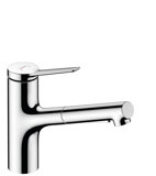 Hansgrohe Zesis Einhebel-Küchenarmatur, ComfortZone 150, Ausziehbrause 2 Strahlarten, Ausladung 219 mm, 74800...