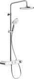 Duravit Shower Systems shower system Shelf 1050, MinusFlow, chrome/white high gloss, TH4382008005