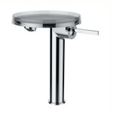 Laufen Kartell single lever washbasin mixer disc, without drain valve, projection 110mm, chrome, high, H311338...