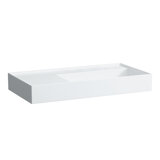 Laufen Kartell washbasin, undermount, shelf left, without tap hole, without overflow, 900x460mm, H810339