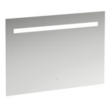 Running Leelo mirror with integrated horizontal LED lighting, aluminium frame, 1000 mm, version with 1 touch s...