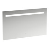 Running Leelo mirror with integrated horizontal LED lighting, aluminium frame, 1200 mm, version with 1 touch s...