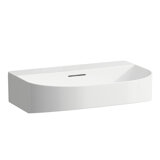 Laufen Sonar washbasin undermount, without tap hole, with overflow, 600x420mm, H810342