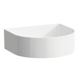 Running Sonar Wash basin bowl, without tap hole, without overflow, 410x365mm, incl. ceramic cover for drain va...