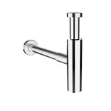 Laufen siphon, DN32, chrome-plated, with extended drain pipe, H8939470000001