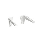 Running Sonar angle bracket set for Sonar wash basin bowls, white