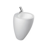 Laufen Alessi one washbasin, with integrated column, 1 tap hole center, with overflow, 520x530, H811971