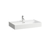 Laufen Kartell washbasin undermount, 1 tap hole, with overflow, 800x460mm, H810336