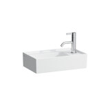 Laufen Kartell hand wash basin, tap ledge right, undermount, without tap hole, without overflow, 460x280mm, H8...