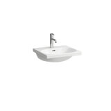 Laufen Lua washbasin, 1 tap hole, with overflow, 500x460mm, undermount, H810081