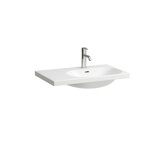 Laufen Lua washbasin, 1 tap hole, with overflow, 750x460mm, shelf left, H817085