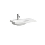 Laufen Lua washbasin, 1 tap hole, without overflow, 750x460mm, shelf right, H817086