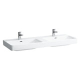 Laufen PRO S double washbasin, without tap hole, with overflow, 1300x460mm, H814968