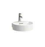 Laufen VAL wash hand basin, undermount, 1 tap hole, with overflow, 400x425mm, H811281