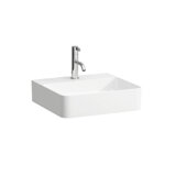 Laufen VAL wash hand basin, 1 tap hole, without overflow, 450x420mm, H815281