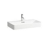 Laufen VAL countertop washbasin, 3 tap holes, with overflow, US closed 750x420mm, H816285