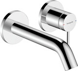 hansgrohe Tecturis S single lever concealed washbasin mixer for wall mounting, projection 165 mm, 73350