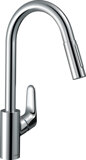 hansgrohe Focus M41 Einhebel-Küchenmischer 240, Eco, 2 Strahlarten, 31833