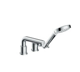 Hansgrohe Talis S 3-hole single-lever bath tub edge mixer, 200mm overhang