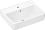 Hansgrohe Xanuia Q wash hand basin, 1 tap hole, with overflow, 500x390mm, white, 60131450