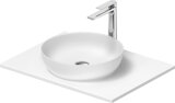 Duravit Sivida washbasin set, round, 400x400mm, incl. console 680x500mm, 268012