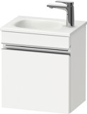 Duravit Sivida vanity unit, door hinge left, chrome handle strip, 400x295x440mm, for Sivida, SV4649L10