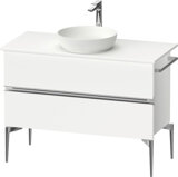 Duravit Sivida console vanity unit, 2 drawers, chrome handle strip, 1045x475x548mm, SV4659010