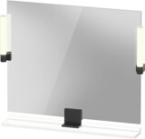 Duravit Sivida mirror, diamond black matt, 850x36x650mm, top light, sensor switch, mains connection, SV74220BD...