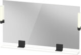 Duravit Sivida mirror, diamond black matt, 1250x36x650mm, top light, sensor switch, mains connection, SV74240B...