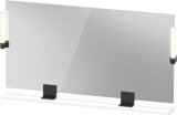 Duravit Sivida mirror, diamond black matt, 1330x36x650mm, top light, sensor switch, mains connection, SV74250B...