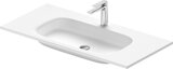 Duravit Sivida Möbelwaschtisch, 1 Hahnloch, ohne Überlauf, 1020x485mm, Weiß Seidenmatt, 2650023200