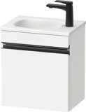 Duravit Sivida Waschtischunterbau, Türanschlag links, Griffleiste Diamantschwarz Matt, 400x295x440mm, zu Sivi...