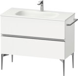 Duravit Sivida Waschtischunterbau, 2 Schubkästen, Griffleiste chrom, 1010x477x592mm, zu Sivida, SV4652010