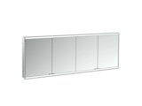 Emco prime 2 facelift illuminated mirror cabinet, 1800 mm, 4 doors, concealed model, 9497