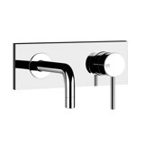 Gessi Emporio Via Tortona ready-mounted single-lever basin mixer, fixed spout (always left), without pop-up wa...