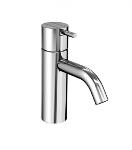 Vola HV3+30 Single-head mixer with drain set, spout 114mm, chrome-plated