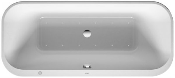 Duravit whirlpool bath Happy D.2 1800x800mm, free standing, 2 back inclines, acrylic panelling, fram...