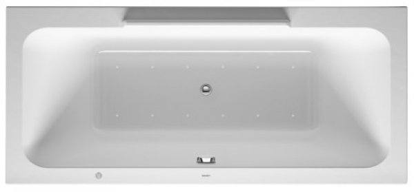 Duravit whirlpool bath DuraStyle 1800x800mm, built-in version or for bath panelling, 2 back inclines, frame, drain and overflow set, Combi L