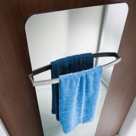 HSK towel rail single, curved, fits to Atelier Pur and Softcube design radiators