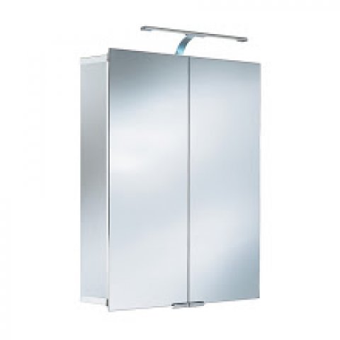 HSK ASP 300 LED Alu mirror cabinet 60x75x17cm 1142060 2-doors