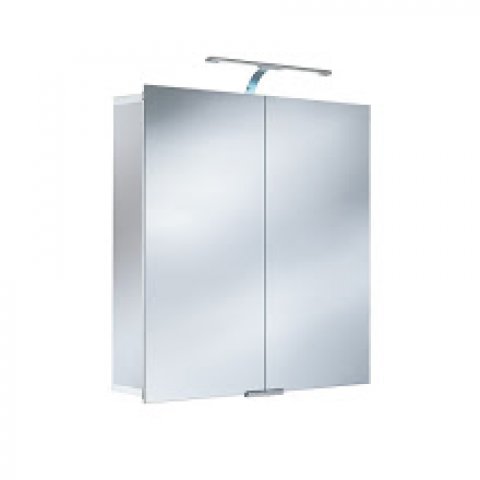 HSK ASP 300 LED Alu mirror cabinet 75x75x17cm 1142075 2-doors