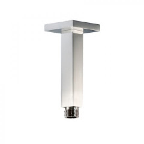 HSK Ceiling arm, square, with rosette, chrome, 1100063