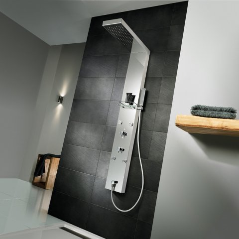 HSK shower panel LAVIDA - freely suspended rain traverse, shortened, 1900014