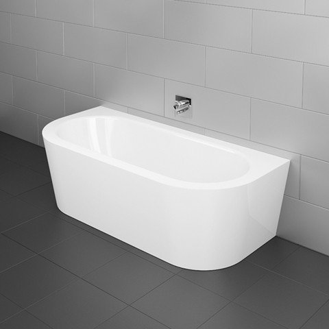 Bette Starlet I Silhouette, 165x75cm, free-standing bathtub, white, with waste and overflow set Mult...