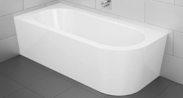 Bette Starlet IV Silhouette, 165x75cm, Steel bathtub, Installation in left corner, white, with waste and overflow set Multiplex M5, 6650CERVK+B601-901