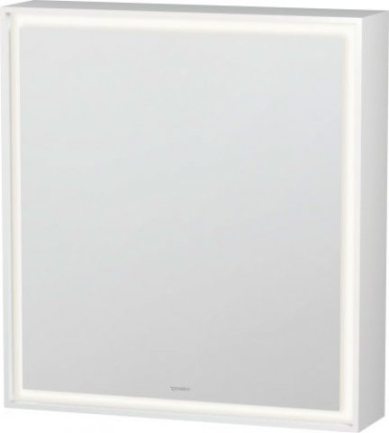 Duravit L-Cube mirror cabinet with LED lighting, stop right, width 650mm (wall mounted)