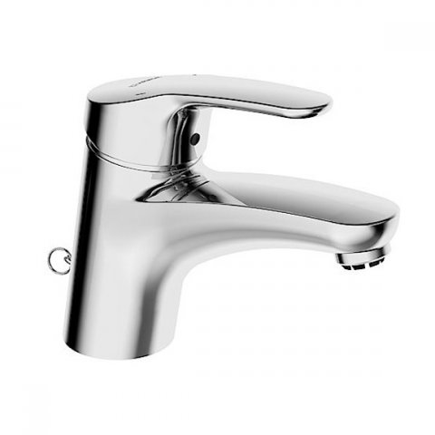 Hansa Hansamix basin mixer, low pressure, for open water heaters, with drain set, projection: 141 mm, 01131183